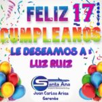 Lee más sobre el artículo FELIZ CUMPLEAÑOS LUZ RUIZ