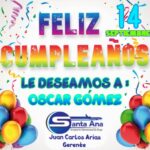 Lee más sobre el artículo FELIZ CUMPLEAÑOS OSCAR GOMEZ