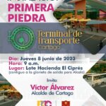 Lee más sobre el artículo INVITACIÓN INSTALACIÓN PRIMERA PIEDRA TERMINAL DE TRANSPORTES CARTAGO