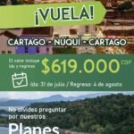 Lee más sobre el artículo VUELA! CARTAGO – NUQUÍ- CARTAGO