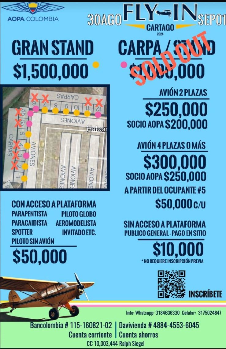 En este momento estás viendo PRECIOS FESTIVAL AEREO